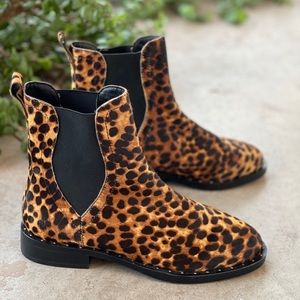 Rebecca Minkoff Sabeen Too Calf Hair Leopard Boots